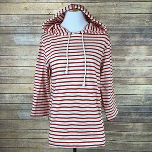 Banana Republic Factory Red and White Striped S